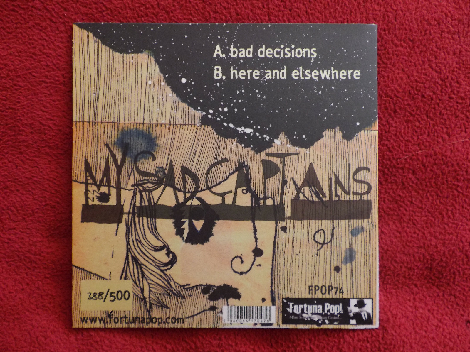 My Sad Captains – Bad Decision / Here and Elsewhere | Fortuna Pop, FPOP 74, 7″ Single, Bild 2