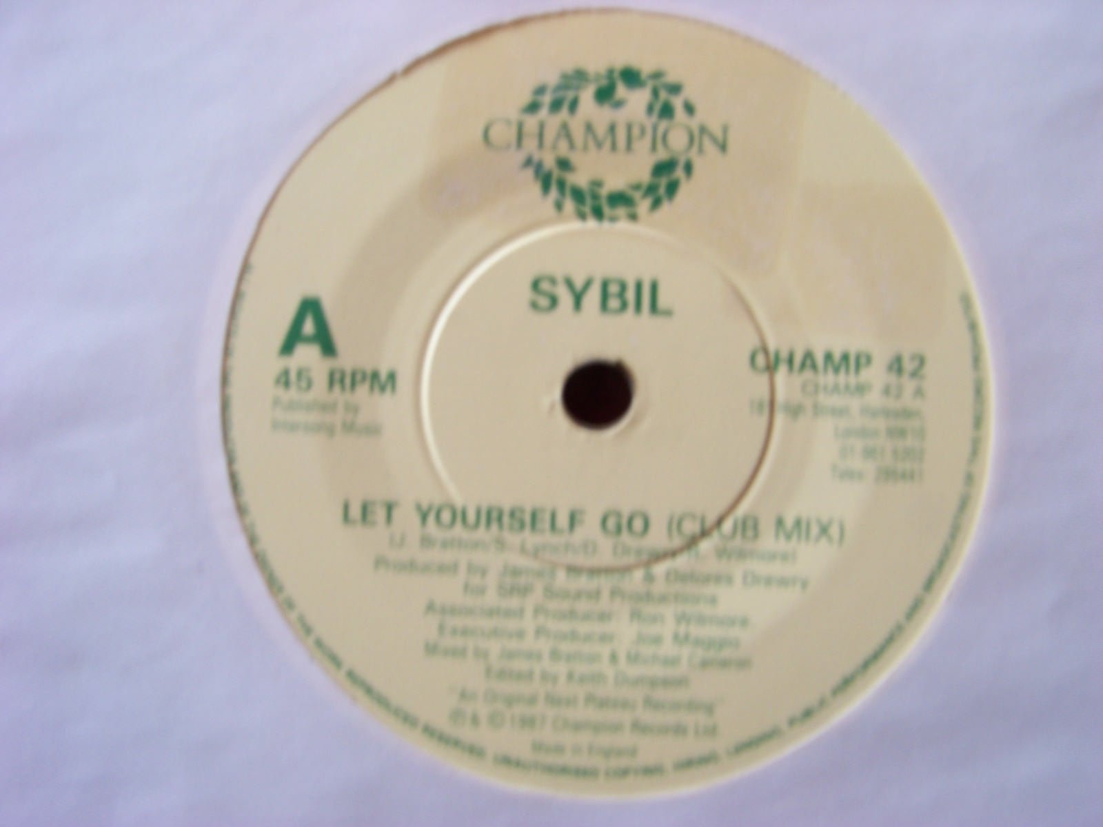 Sybil – Let Yourself Go (Club Mix) / Falling in Love (Remix) · 7″ Single