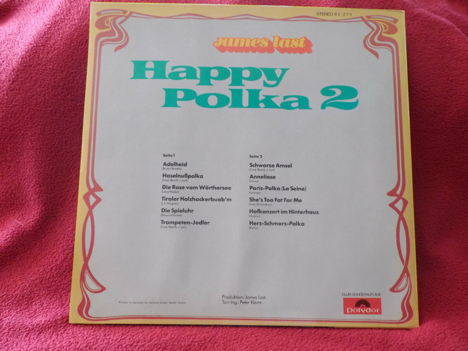 James Last – Happy Polka 2 | Polydor Club-Sonderauflage, LP, Bild 2