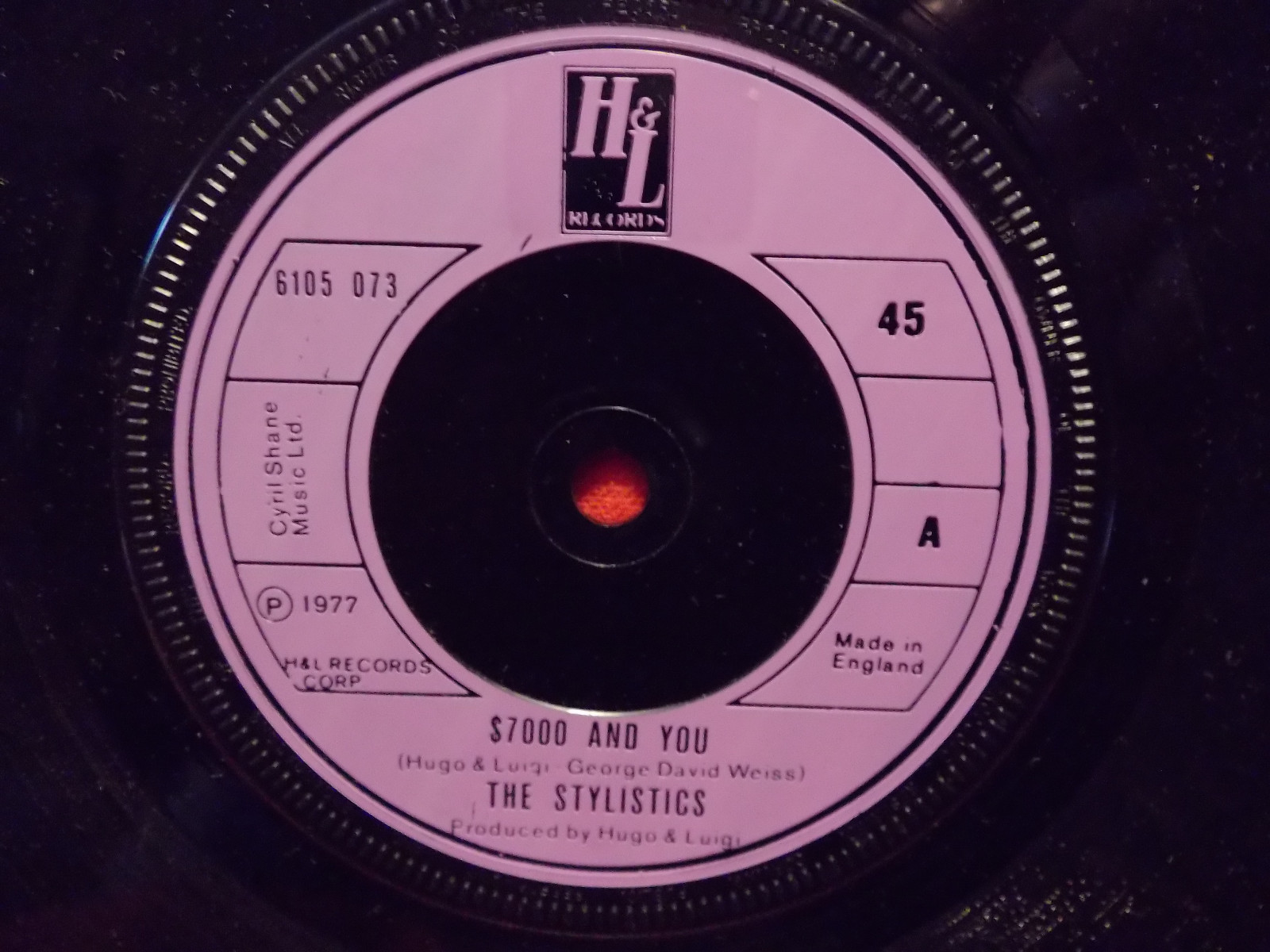The Stylistics – $ 7000 and you / That don´t shake me (Single, H & L Records, 1977)