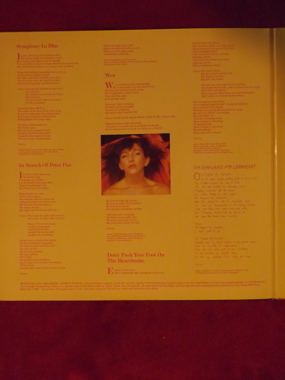 Kate Bush – Lionheart (LP, Deutschland 1978), Bild 5
