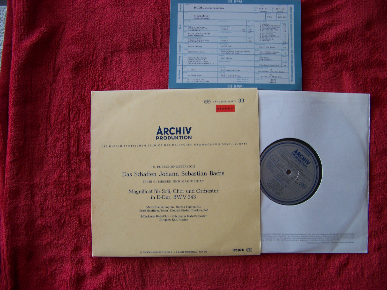 Johann Sebastian Bach – Messen und Magnificat | 10-inch-LP