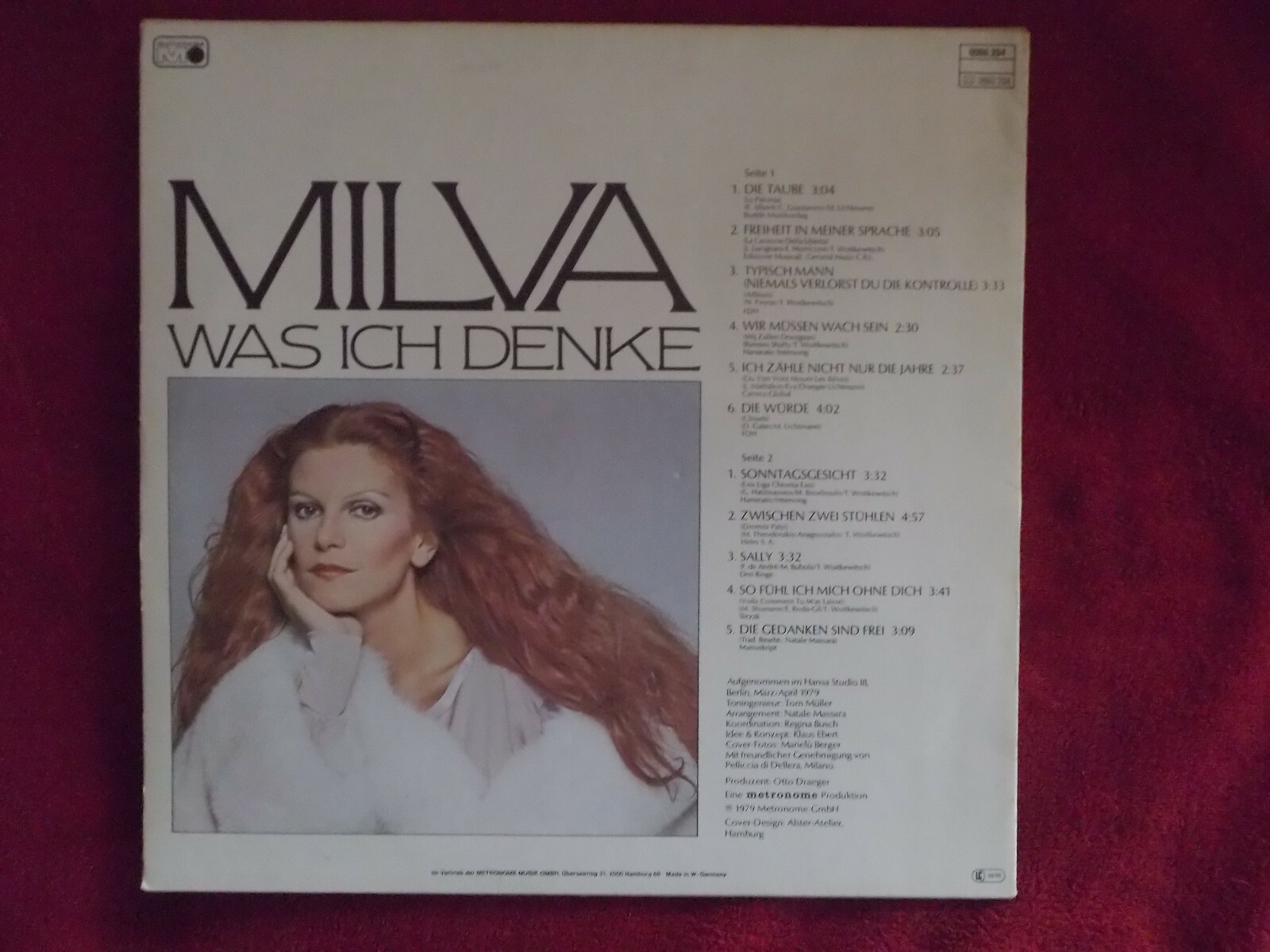 Milva – Was ich denke | Metronome LP, 1979, Bild 2