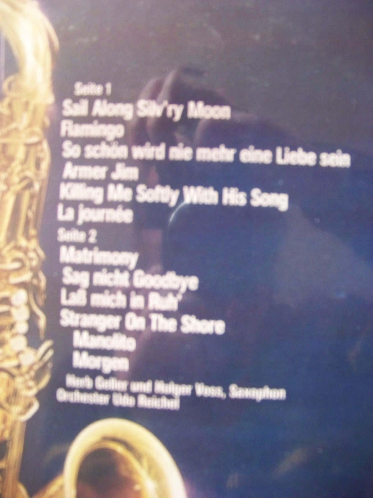Saxophon Hits – Herb Geller + Holger Voss, Orch. Reichel (LP), Bild 2