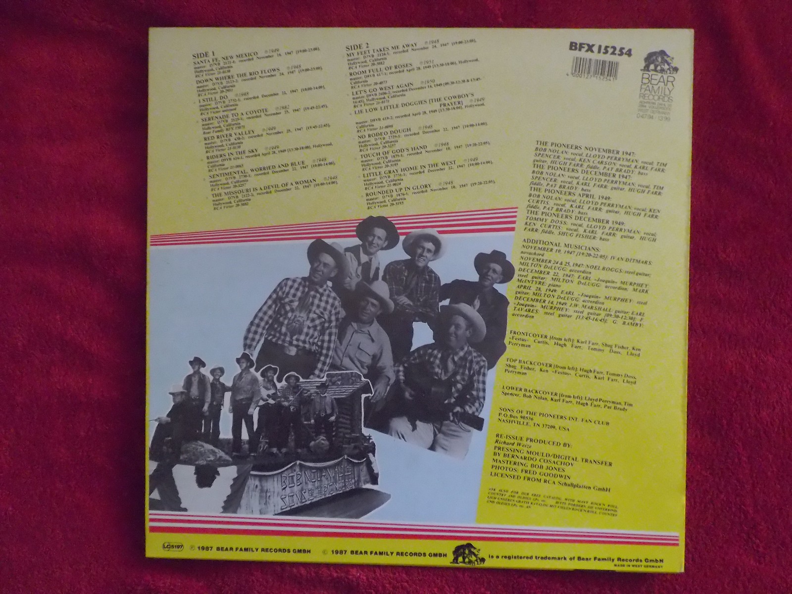 Sons of the Pioneers – Riders in the Sky | LP, Bild 2