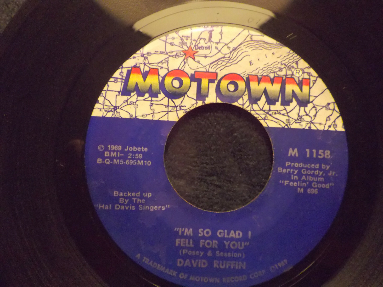 David Ruffin – I´m so glad I feel for you / I pray everyday you won´t regret loving me (45 U/min, Motown Records, USA, 1969)