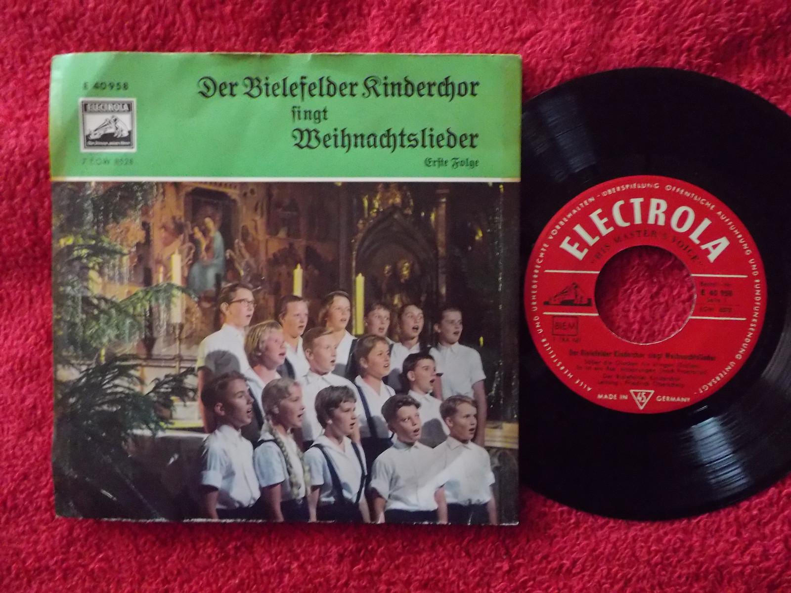 Der Bielefelder Kinderchor – Weihnachtslieder, 1. Folge (Electrola, E 40 958)