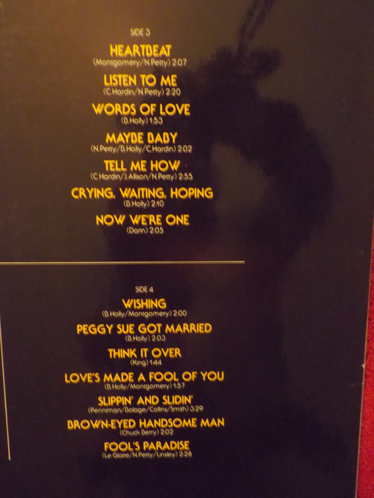 Buddy Holly – Star Gold | deutsche Double-LP, MCA Coral Records, 1976, Bild 5