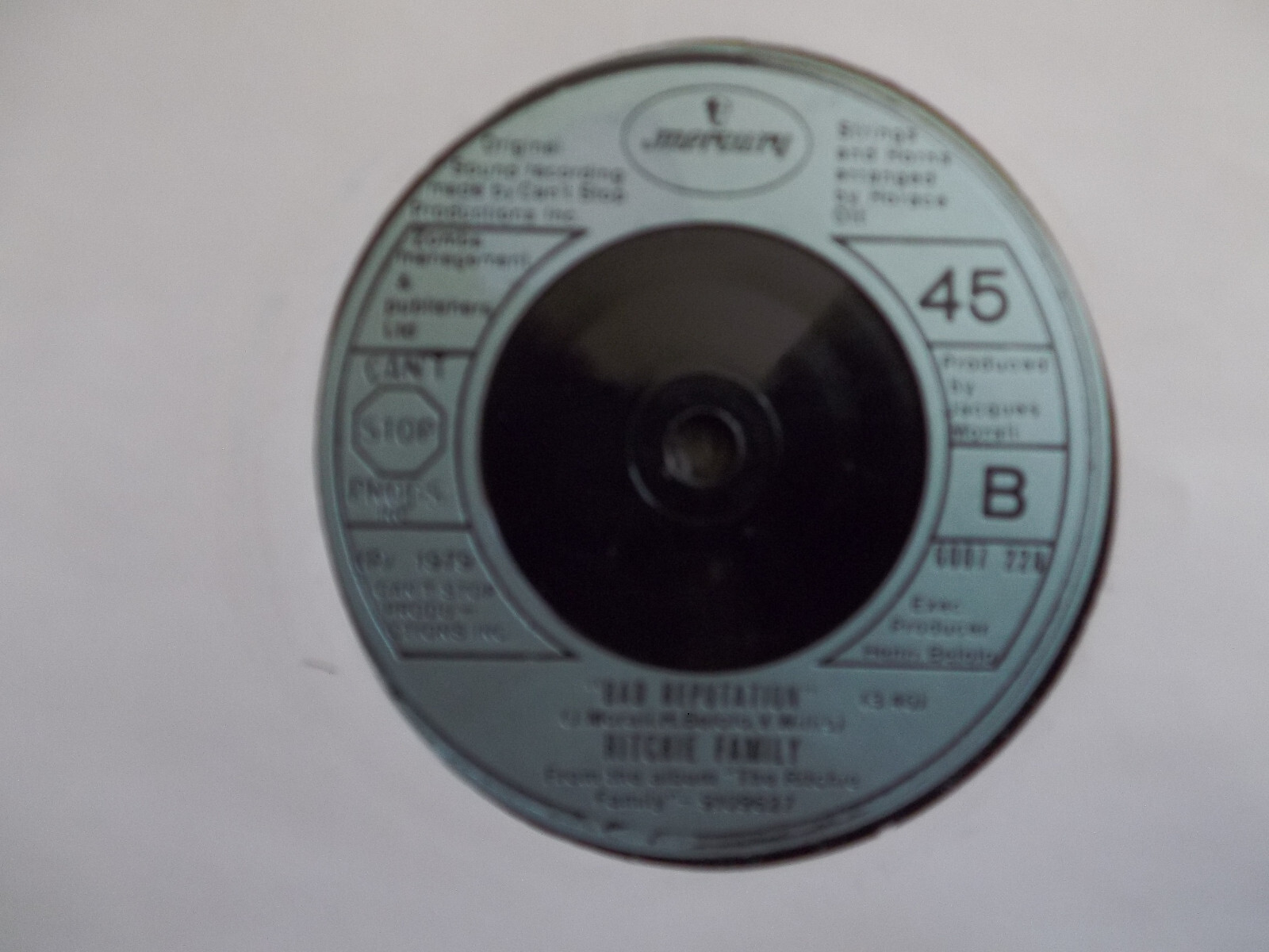 The Ritchie Family – It´s a man´s world / Bad reputation (Single, 45 U/min), Bild 2