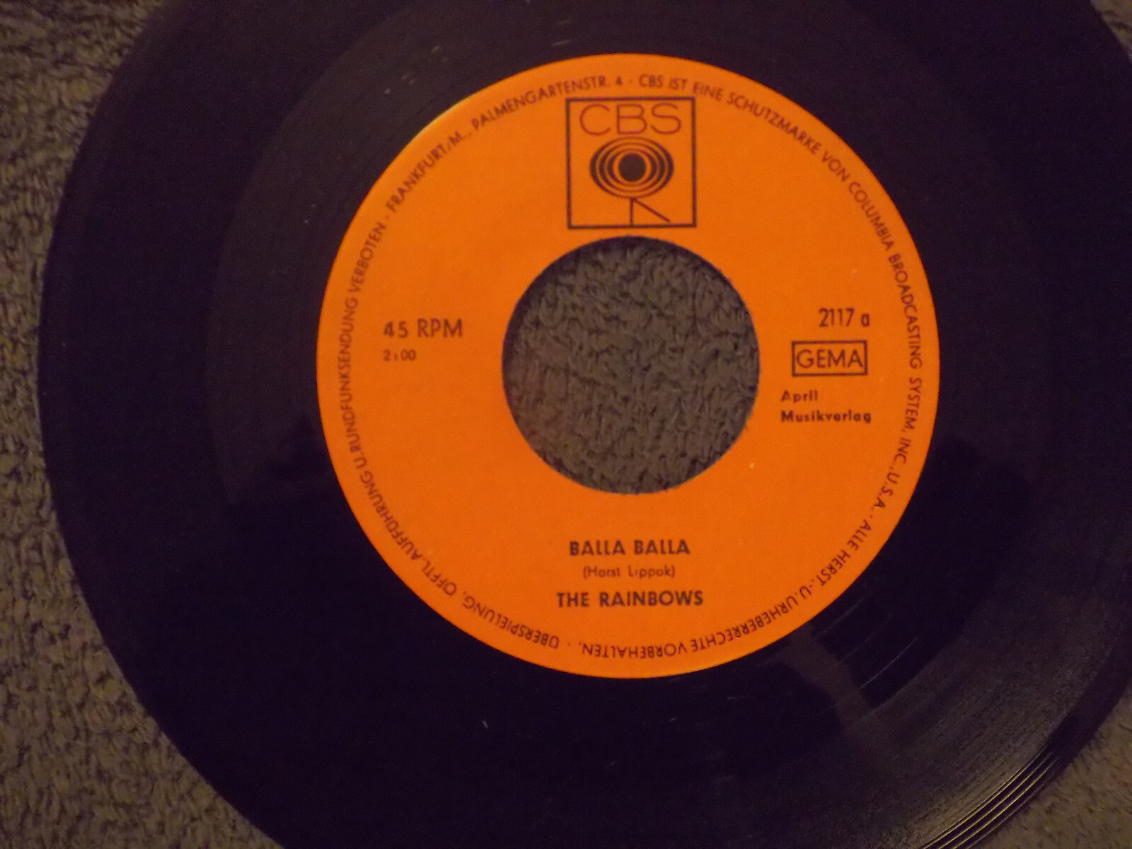 The Rainbows – Balla Balla / Ju JU hand (7″-Single)