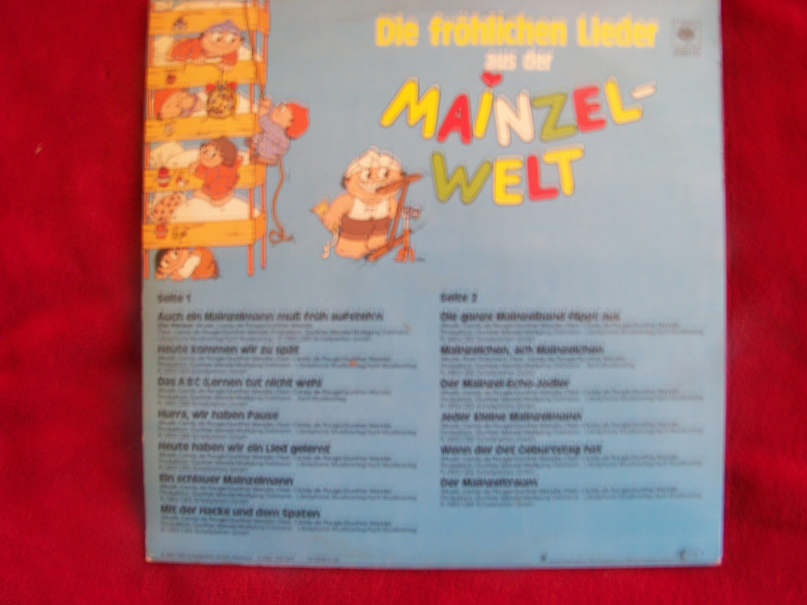 Die fröhlichen Lieder aus der Mainzel-Welt – CBS LP, 1983, Bild 2