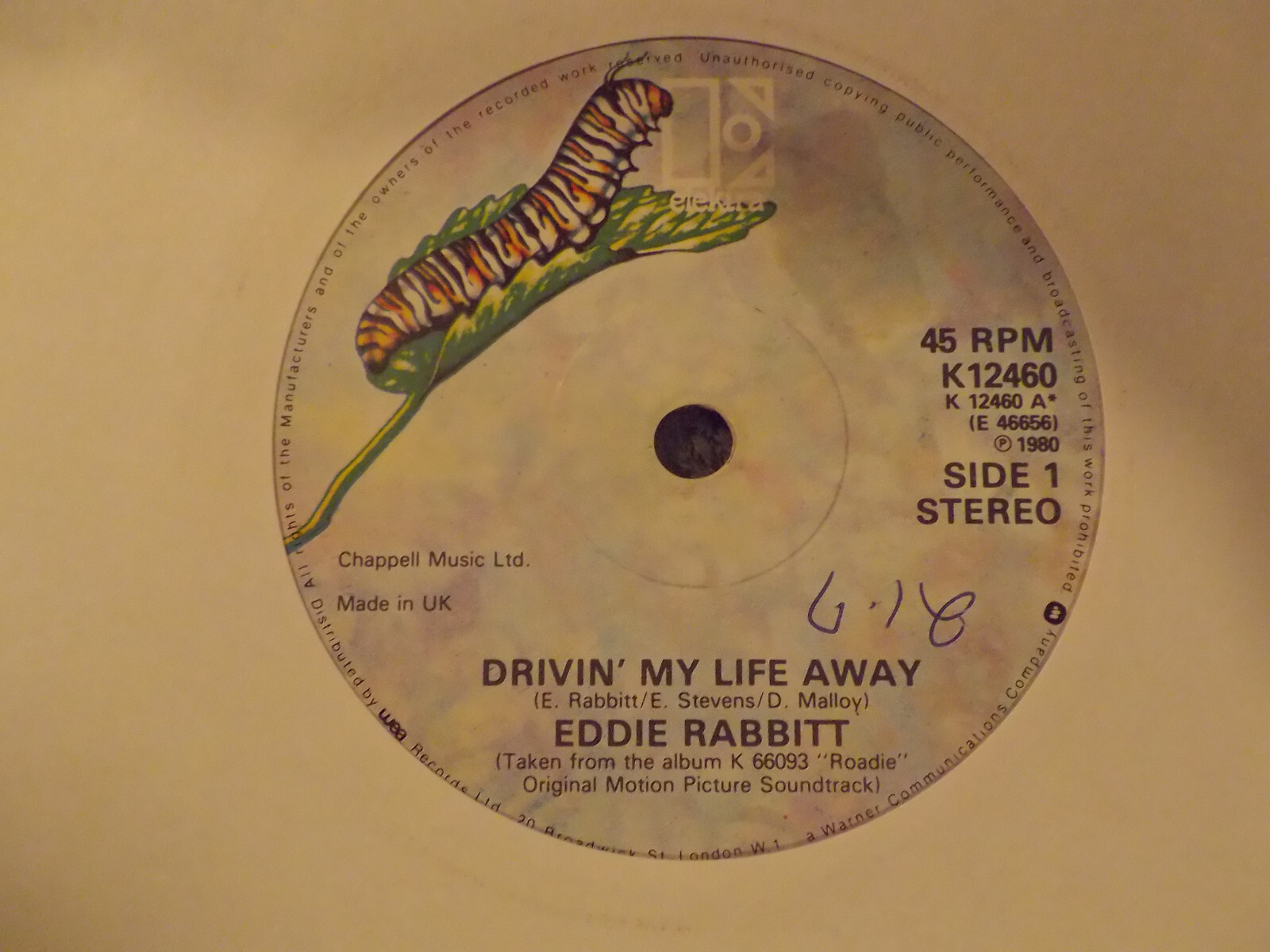 Eddie Rabbit – Drivin´ my life away / Pretty Lady | Elektra Records, UK 1980, 7″-Single