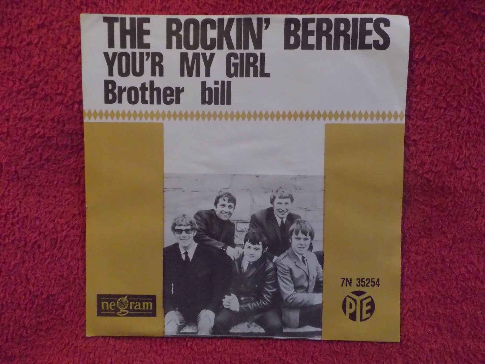 The Rockin´ Berries – You´re my girl / Brother bill · Vogue / Negram Records · Single, Bild 3