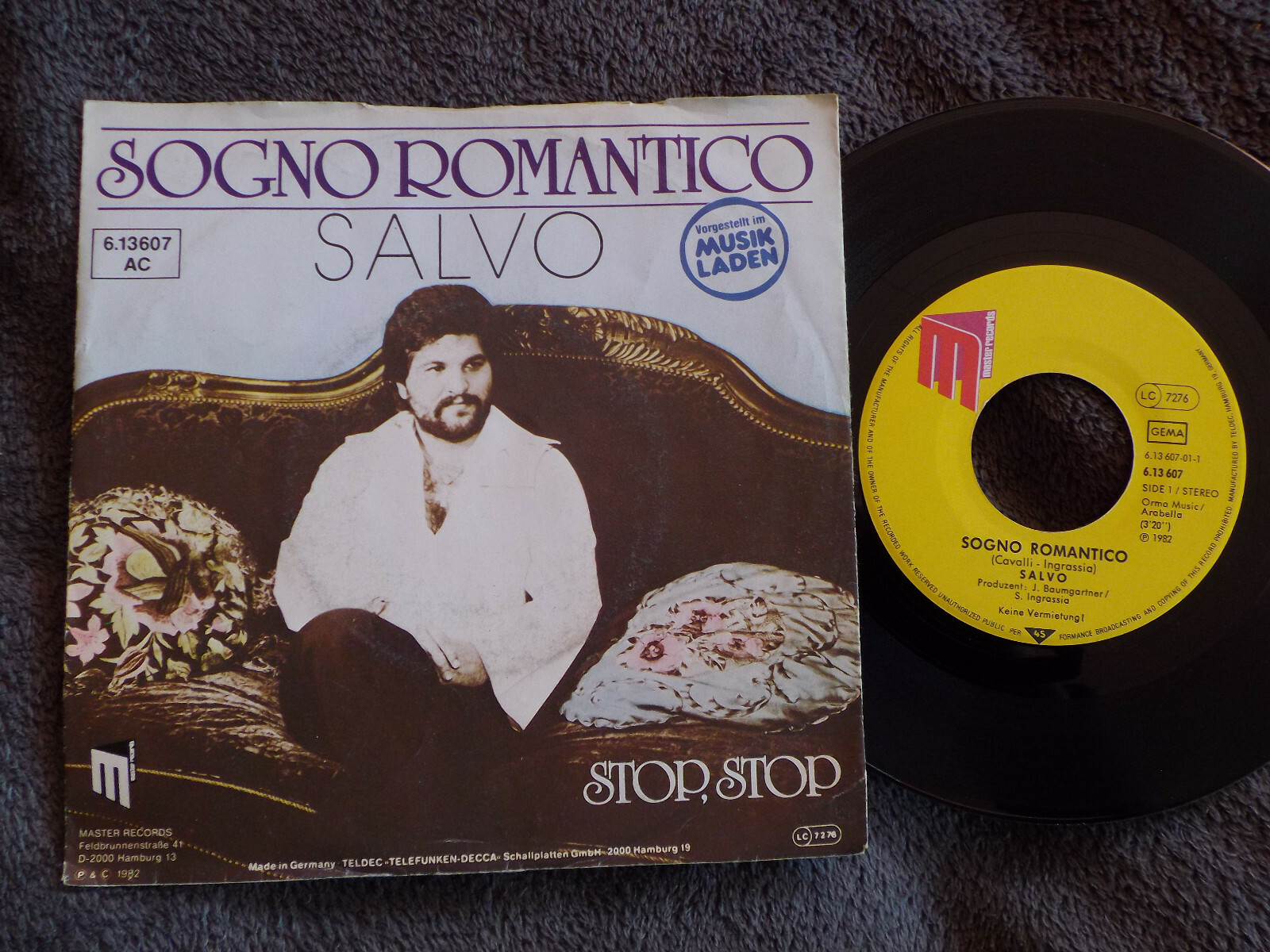 Salvo – Sogno romantico / Stop, stop | Master Records 6.13 607
