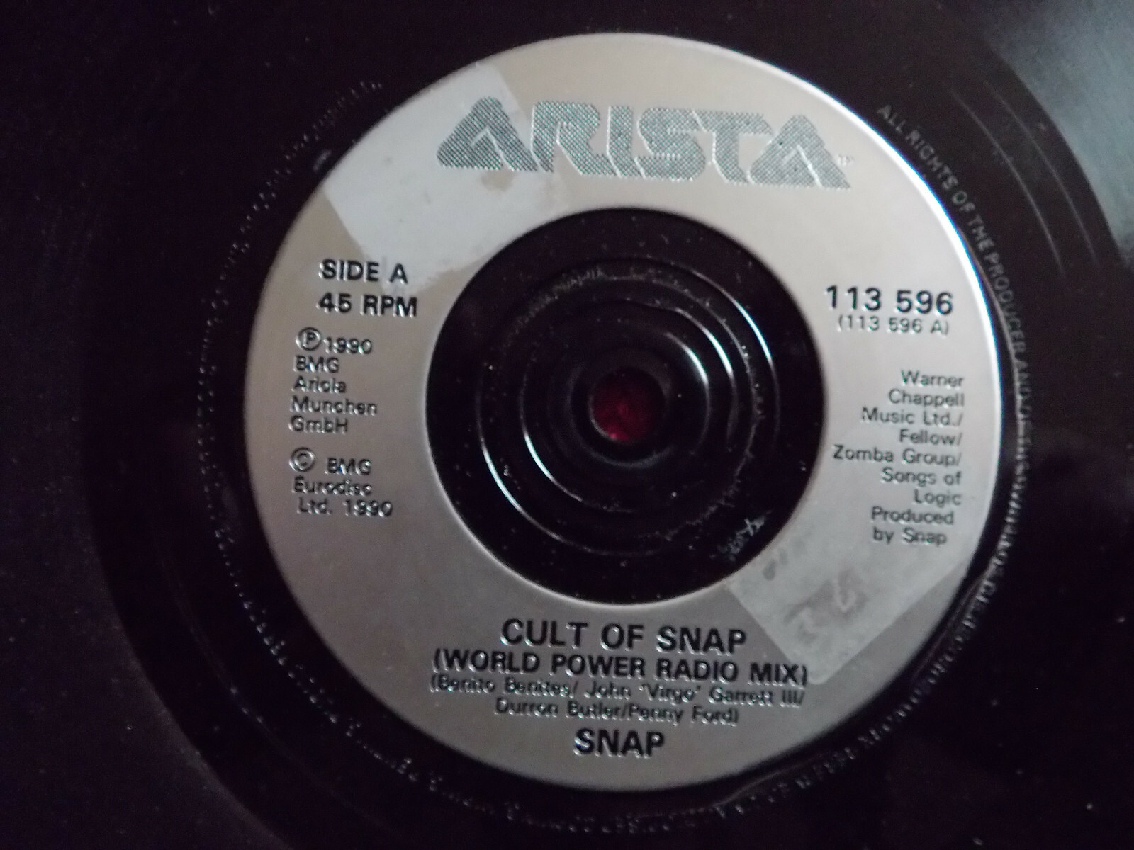 Snap – Cult of Snap / Blase blase klasse (45er Single, Arista Records, 1990)