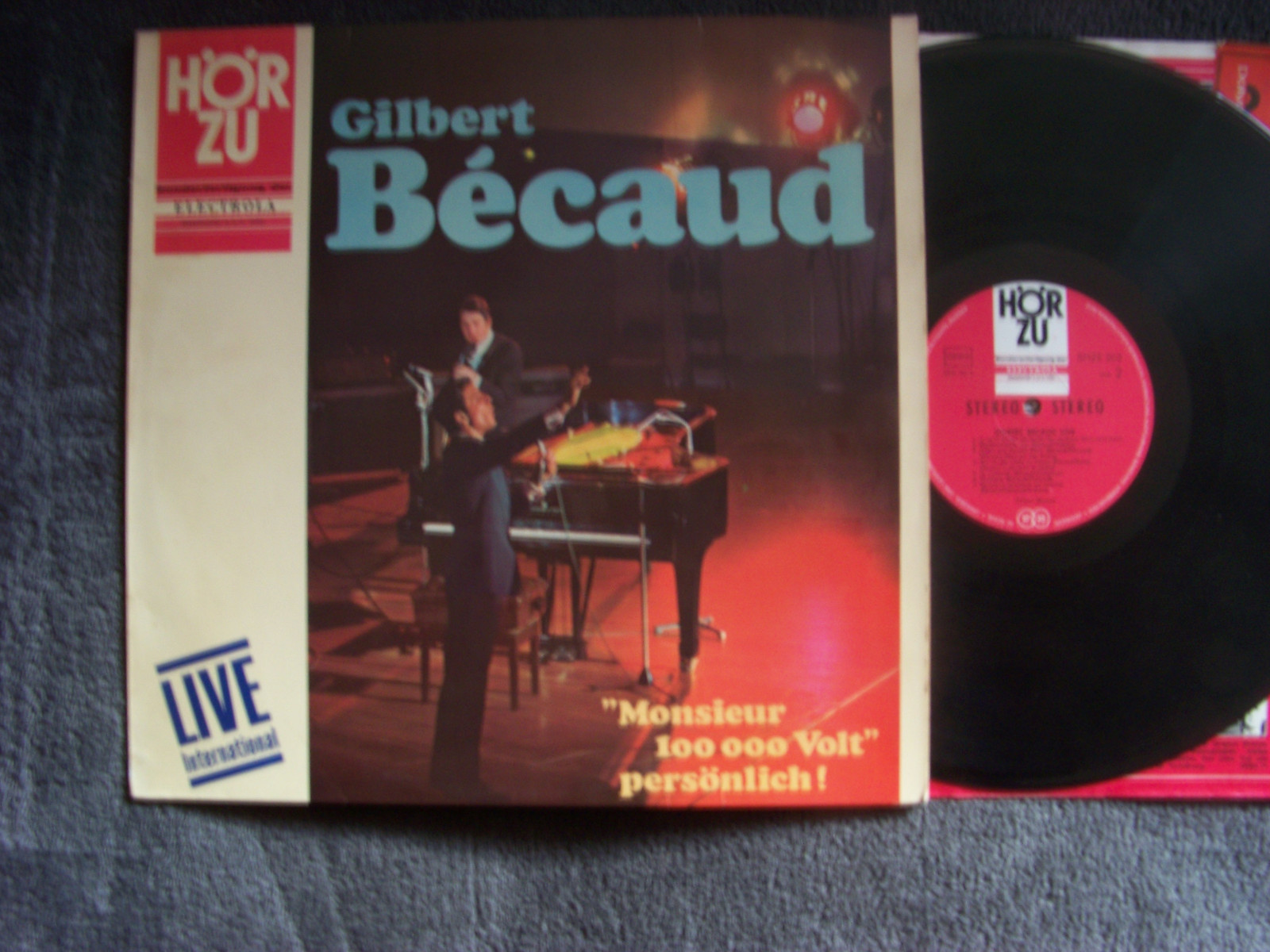 Gilbert Becaud – Live Monsieur 100000 Volt persönlich | HörZu / EMI Records LP