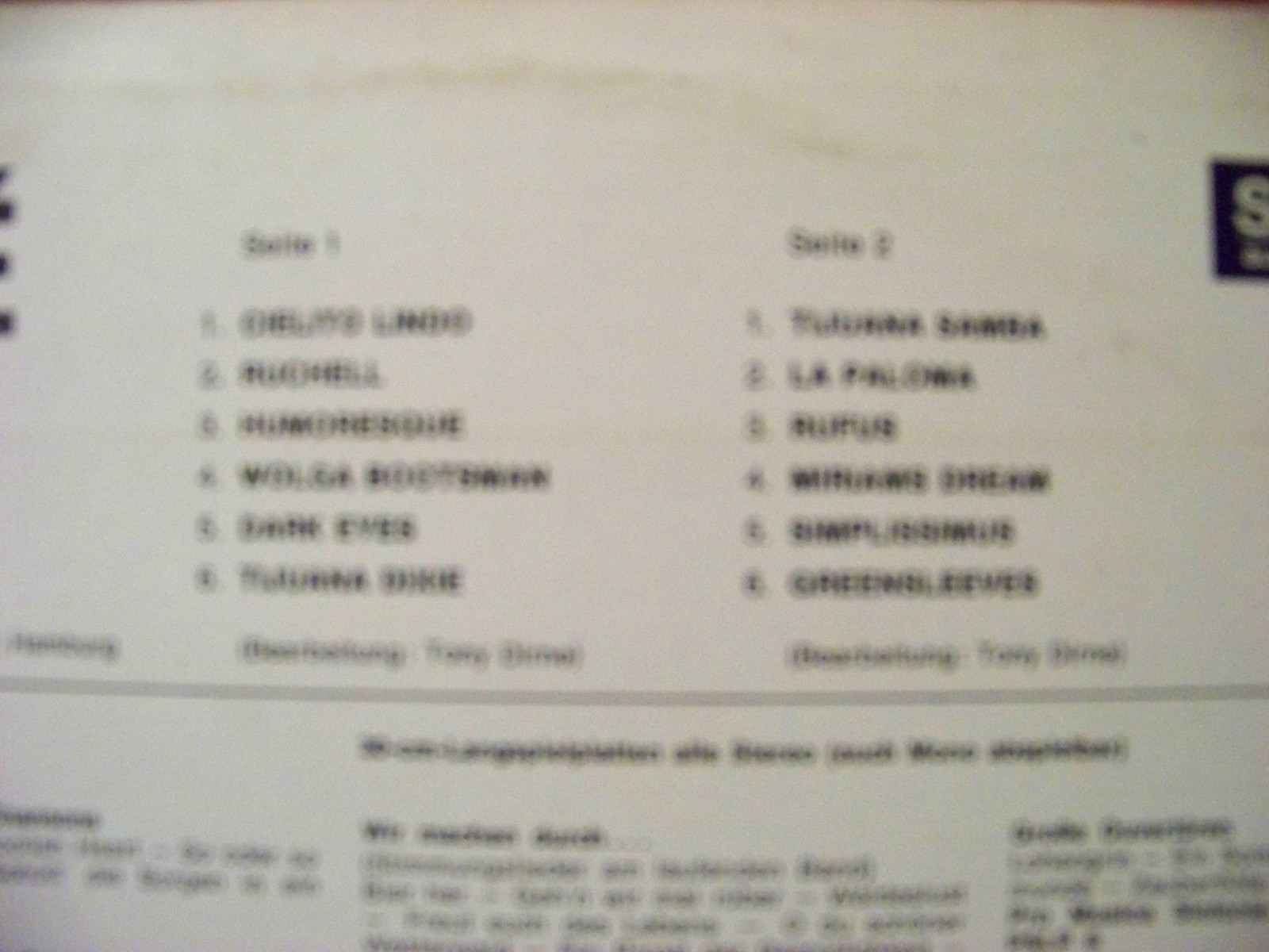 Manuel - Doloroso Band – Tijuana Ole (Perl Serie Records, PSLP 56, LP, 1969), Bild 2