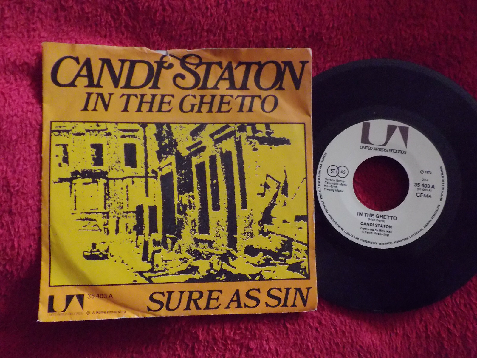 Candi Staton – In the ghetto / Sure as sin (Single)