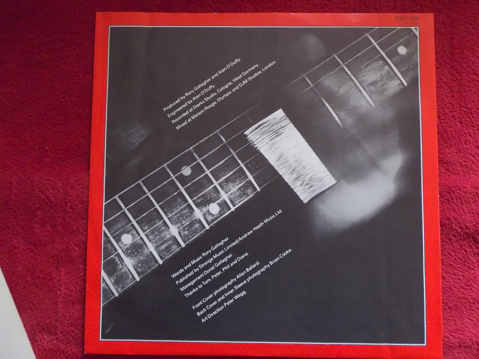 Rory Gallagher – Top Priority (LP, Chrysalis Records, Deutschland, 1979), Bild 3