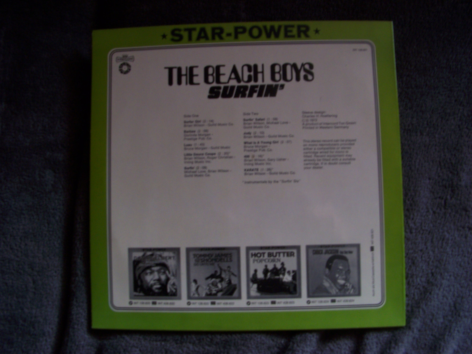 The Beach Boys – Surfin´ | Intercord Records INT 128.621 (Deutschland, 1972), Bild 2