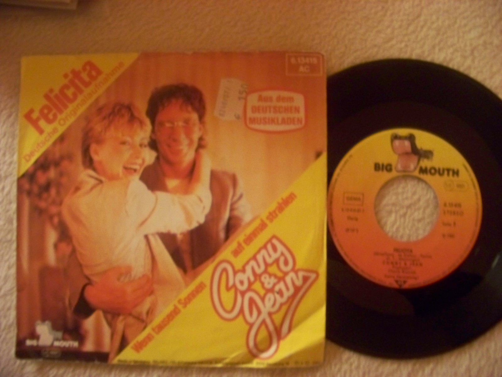 Conny & Jean – Felicita / Wenn tausend Sonnen auf einmal strahlen | 7″ Single, 1982