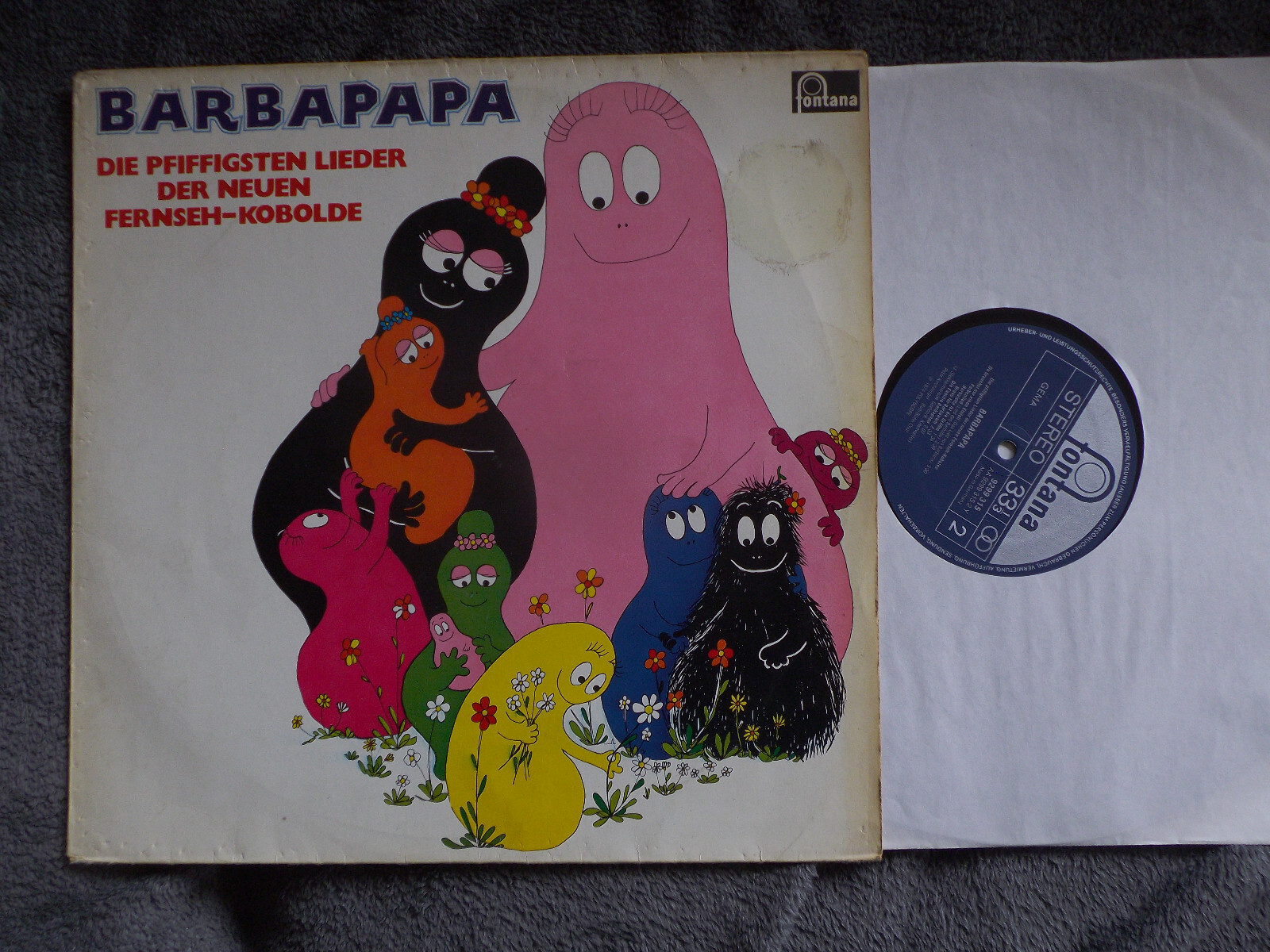 Various – Barbapapa: Die pfiffigsten Lieder der neuen Fernseh-Kobolde (LP, Fontana 9299 315)