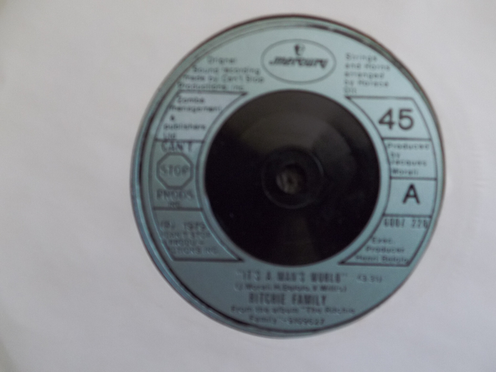 The Ritchie Family – It´s a man´s world / Bad reputation (Single, 45 U/min)