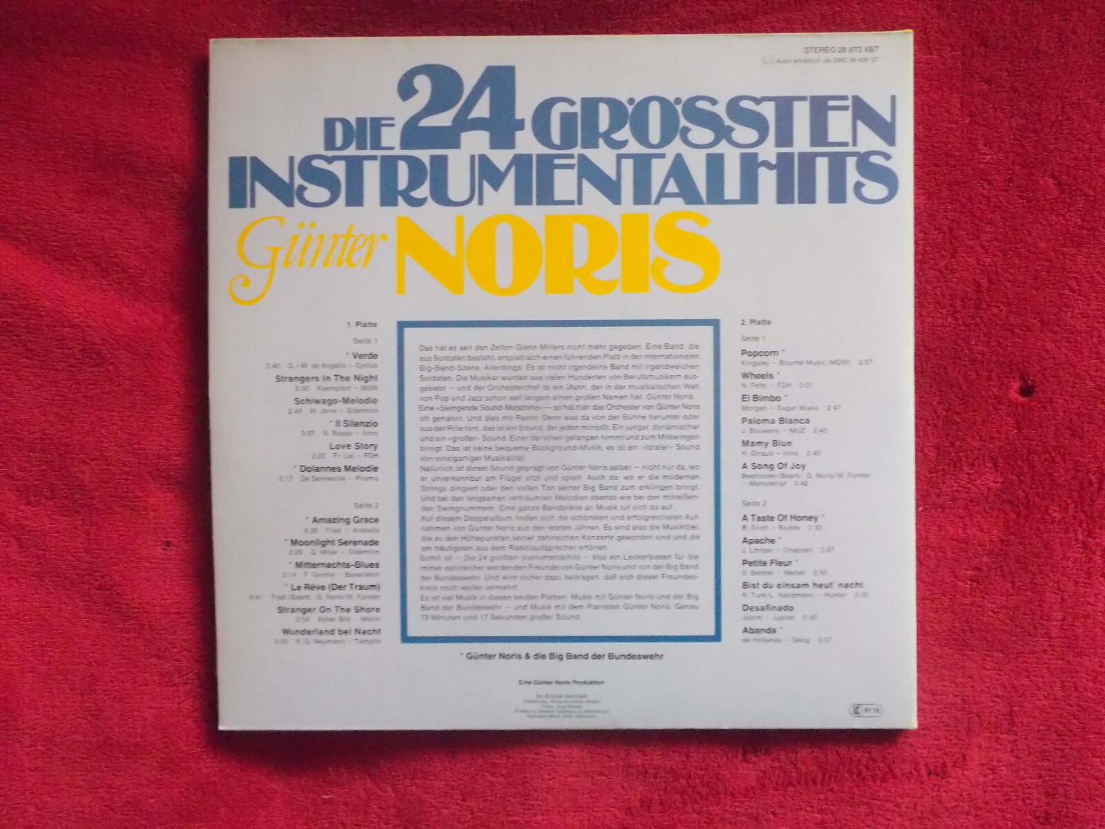 Günter Noris – Die 24 größten Instrumentalhits – Doppel-LP, Bild 3
