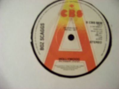 Boz Scaggs – Hollywood / We're Waiting | UK Promo-Single, 45 U/min, CBS Records