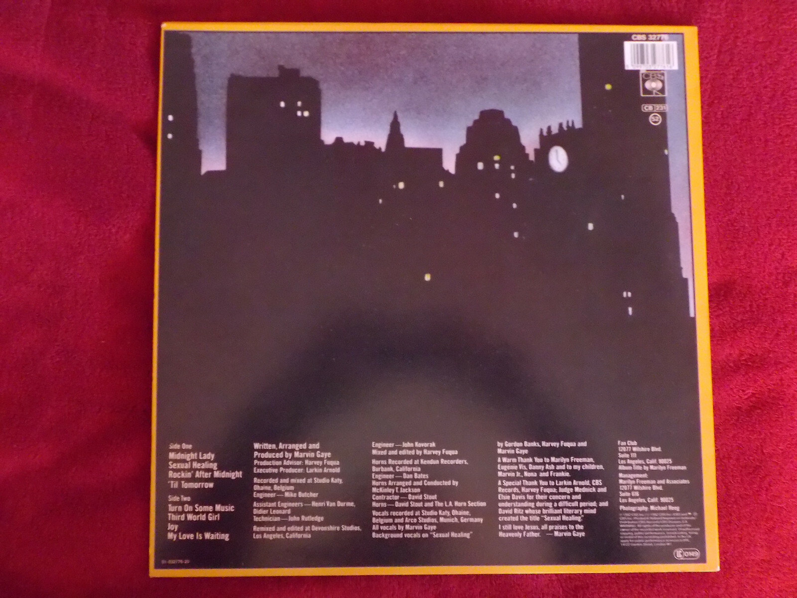 Marvin Gaye – Midnight Love | CBS LP, Niederlande 1982, Bild 2