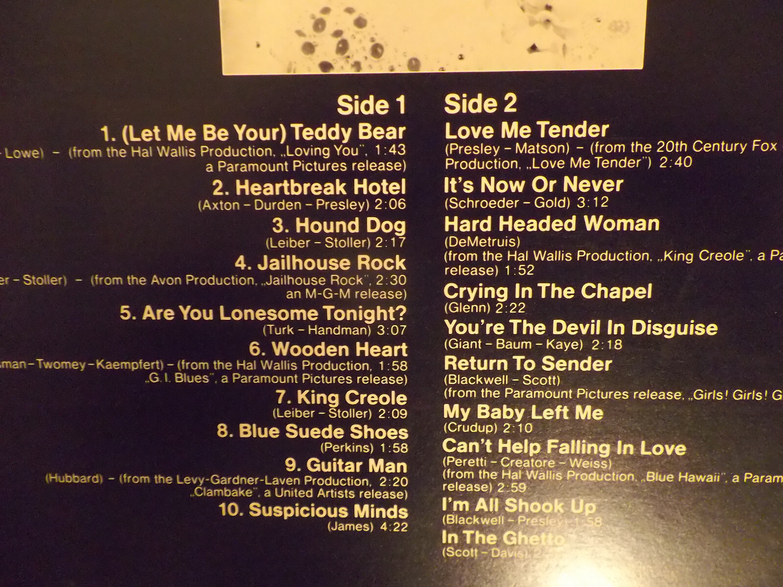 Elvis Presley – 20 Fantastic Hits | RCA Records, LP, 1975, Bild 3