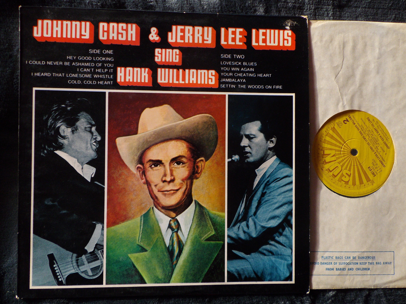 Johnny Cash & Jerry Lee Lewis – sing Hank Williams (LP)