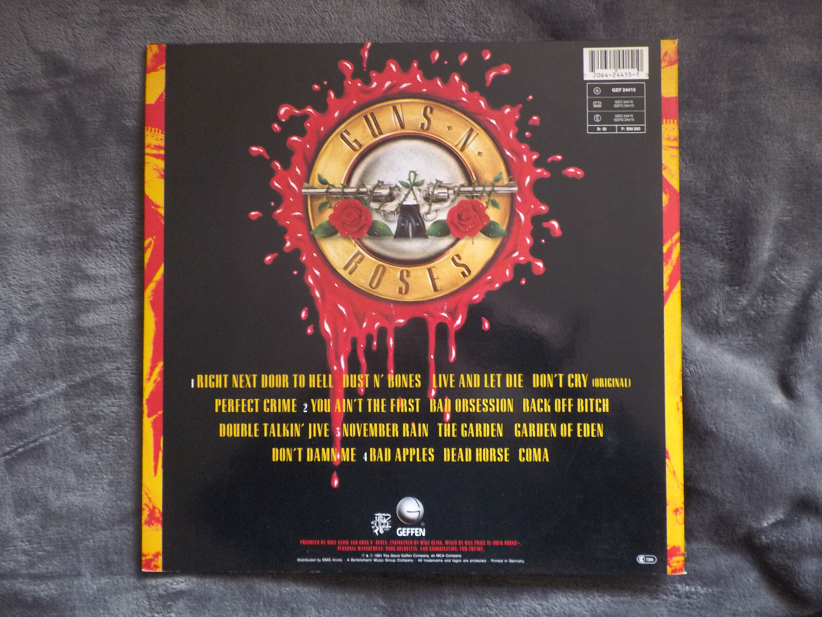 Guns N' Roses – Use Your Illusion I (Double LP, Geffen, 1991), Bild 4