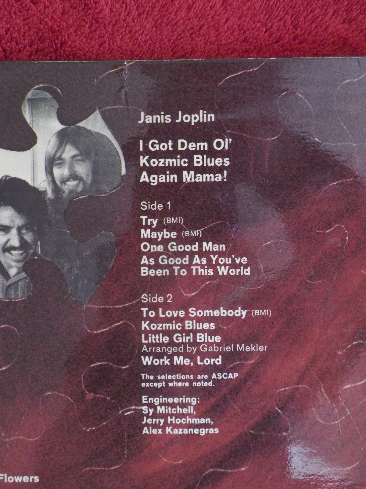 Janis Joplin – I Got Dem Ol' Kozmic Blues Again Mama! | LP, CBS Records, 1969, Bild 3