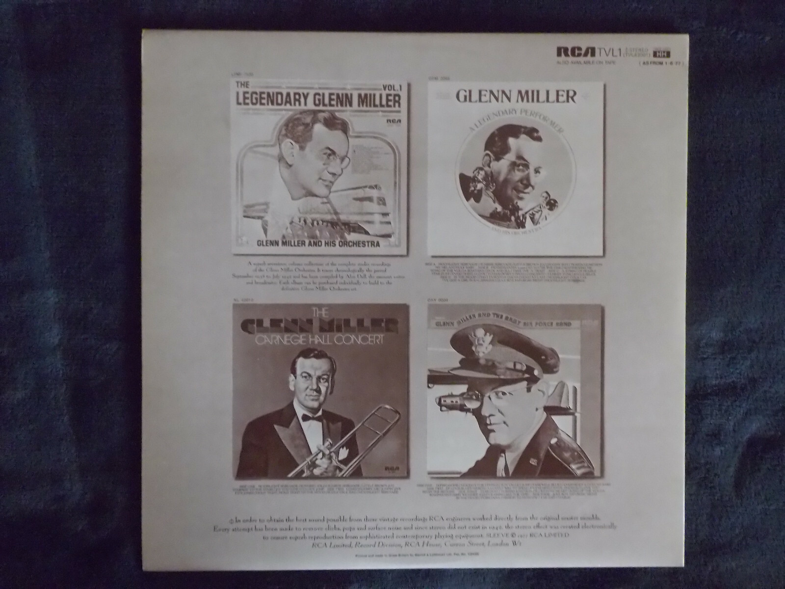 Glenn Miller – The Unforgettable Glenn Miller (RCA Records, UK), Bild 6