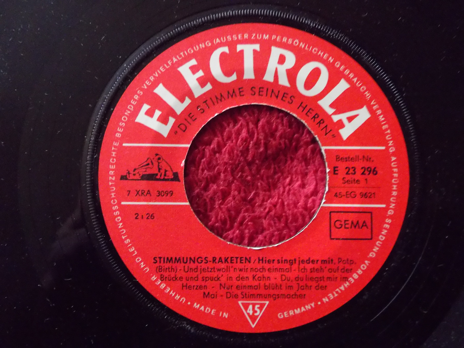 Die Stimmungsmacher - Stimmungs-Raketen – AM (Electrola Records, E 22 296)