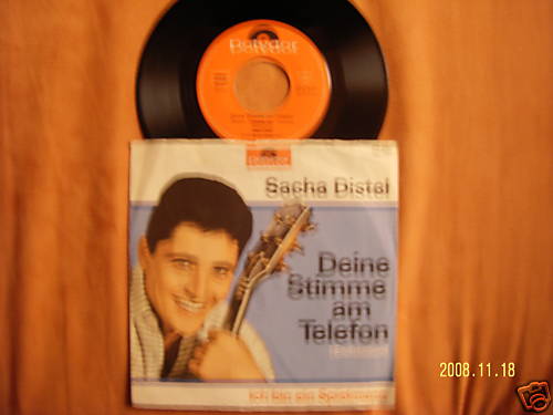 Sascha Distel – Deine Stimme am Telefon / Ich bin ein Spielmann (Polydor, 52 218)