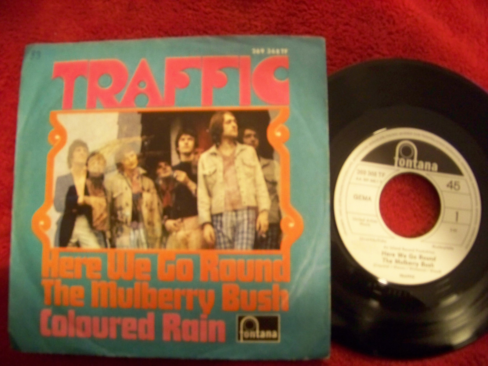 Traffic – Here We Go Round the Mulberry Bush / Colored Rain (7″ Single)