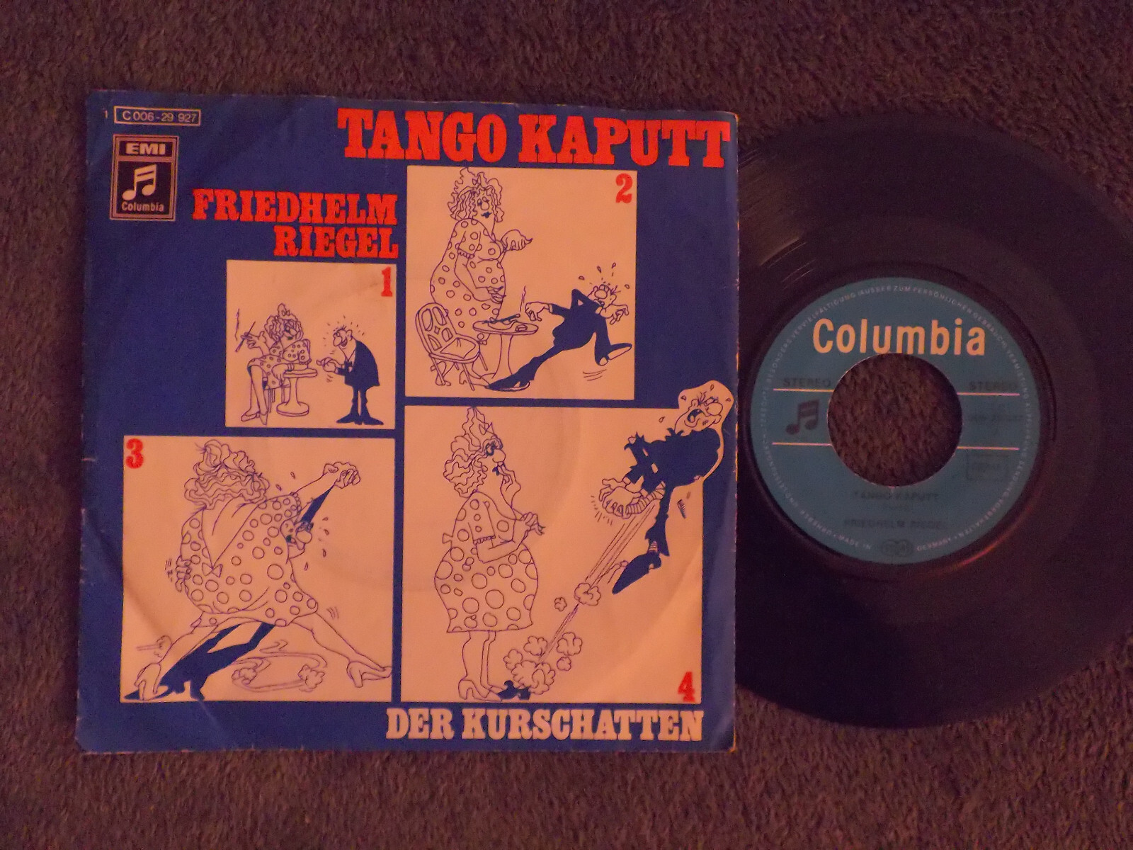 Friedhelm Riegel – Tango kaputt / Der Kurschatten | Columbia 7″ Single