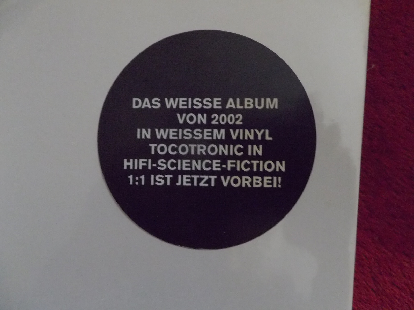 Tocotronic – Weiße Album (D-LP, 2014), Bild 2