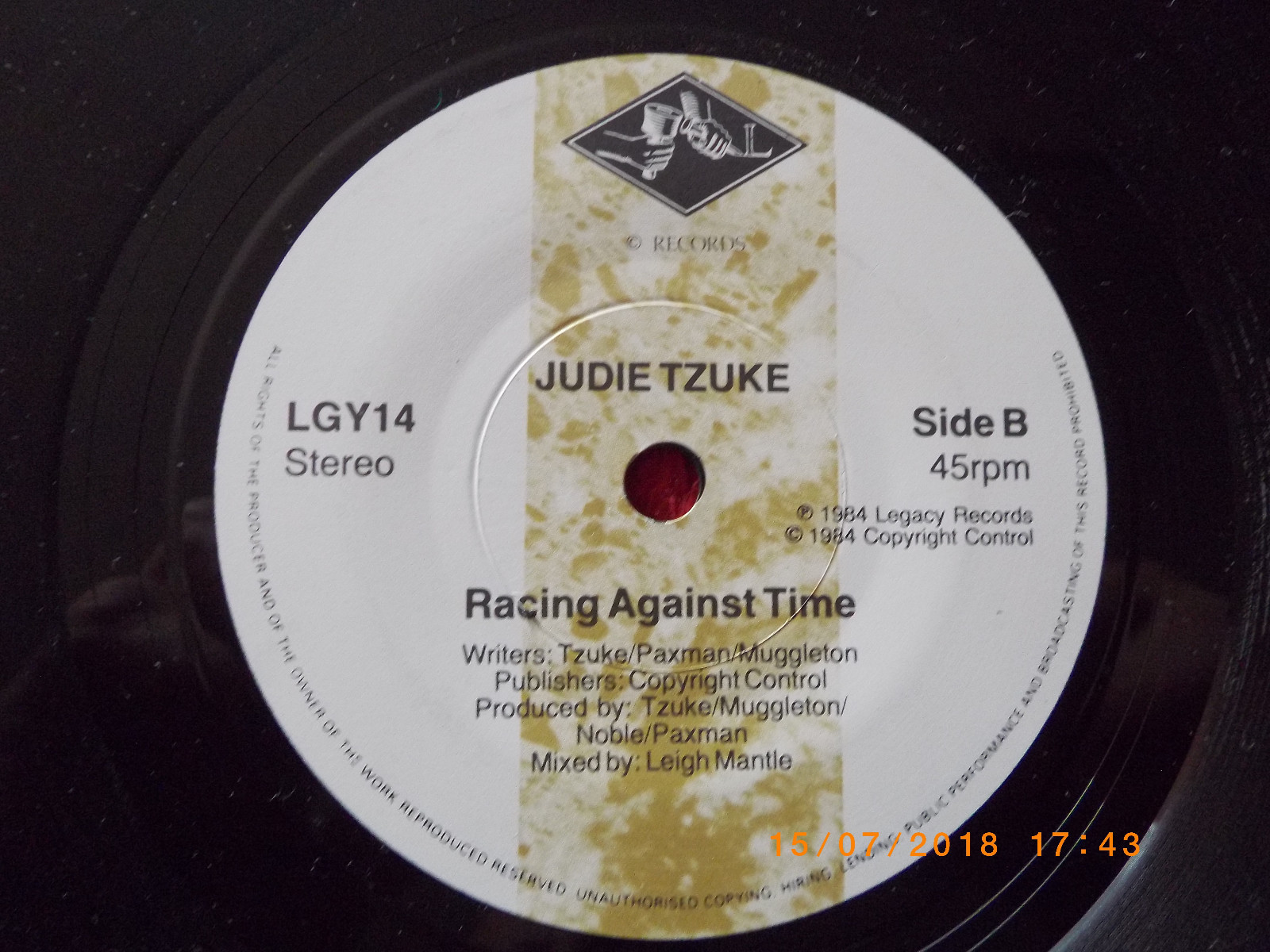 Judie Tzuke – You / Racing against time (Legacy Records, LGY 14, 1984), Bild 2