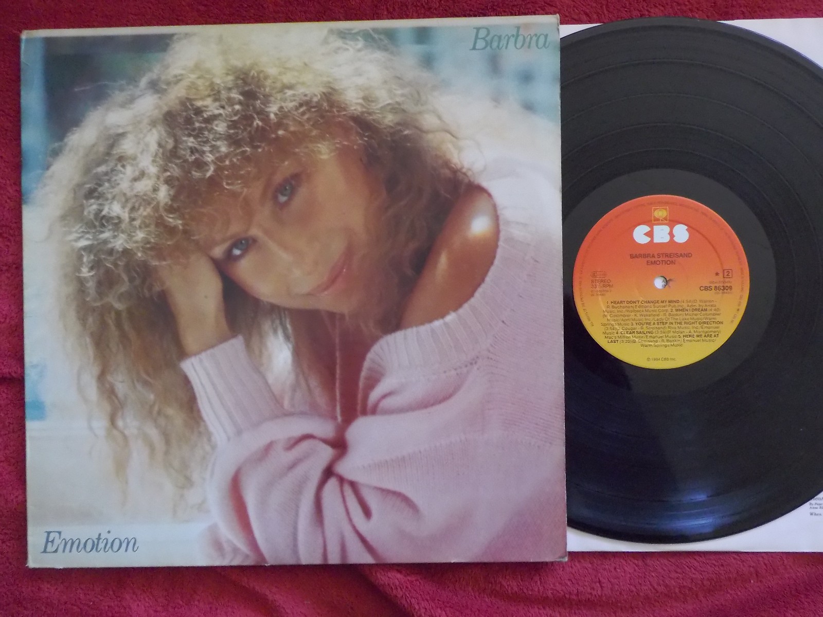 Barbra Streisand – Emotion | CBS 86309 | LP, Niederlande, 1984