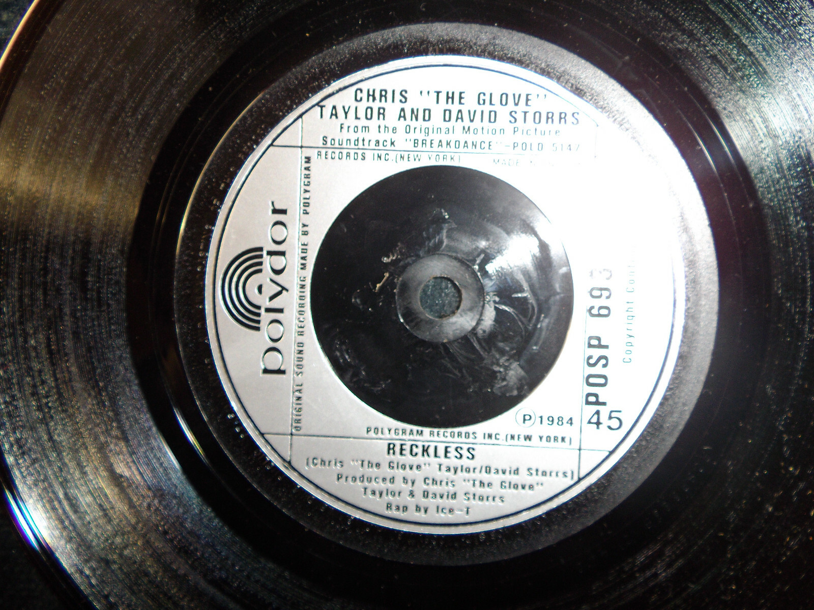 Carol Lynn Townes / Chris Taylor & David Storrs – 99 1/2 / Reckless (Polydor, Single), Bild 2