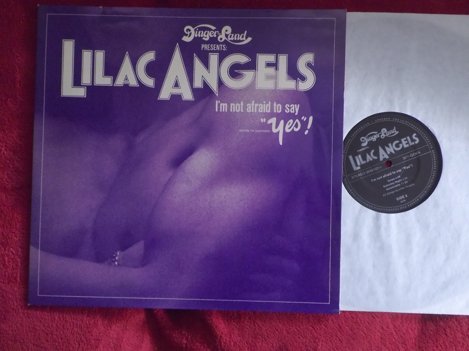 Lilac Angels – I´m not afraid to say yes · LP · Dingerland Records 0949/0211 · 1973