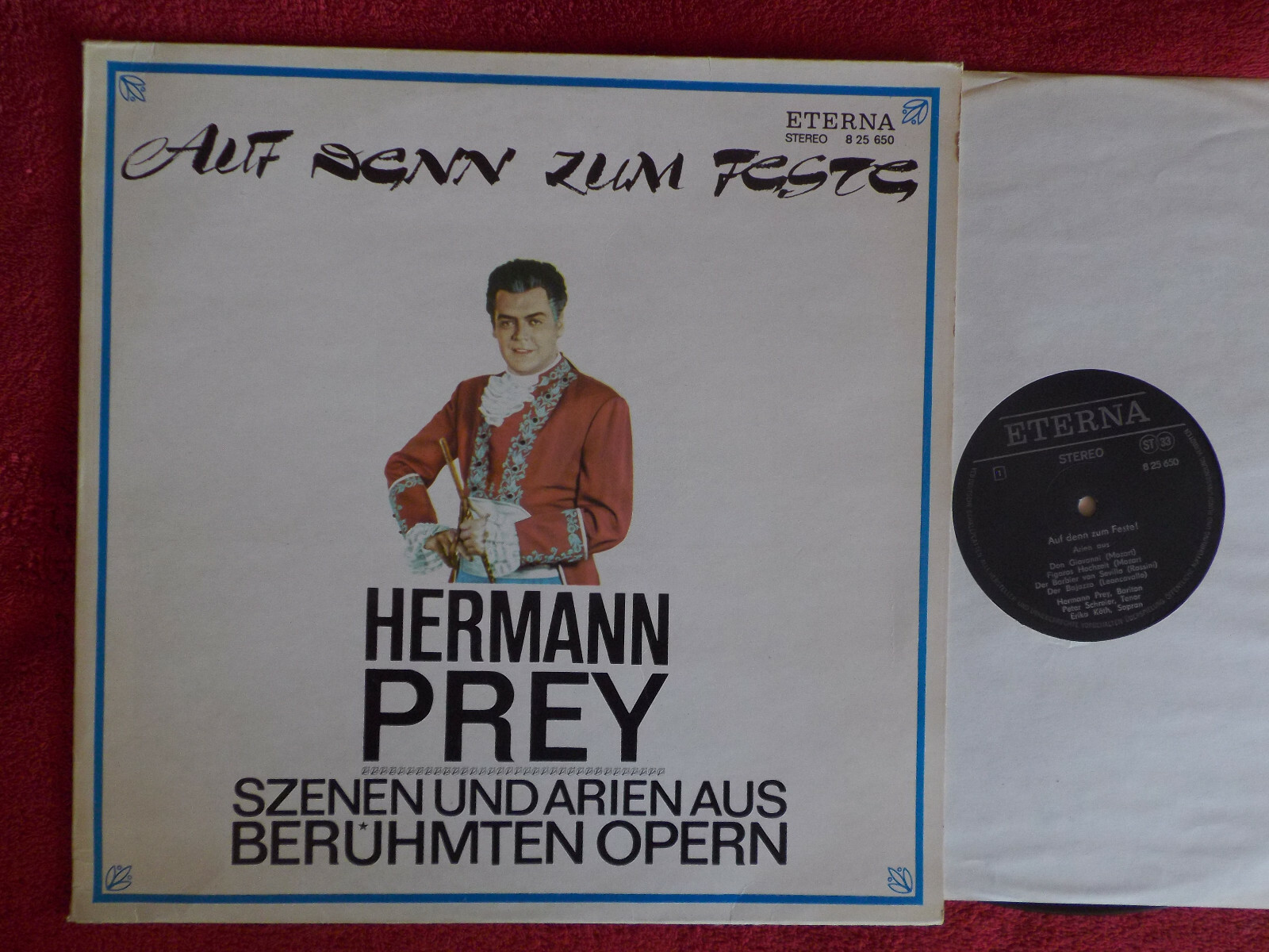 Hermann Prey – Auf denn zum Feste: Szenen und Arien aus berühmten Opern (LP, Eterna 8 25 650)