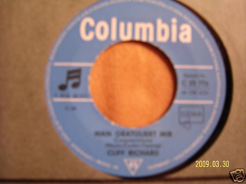 Cliff Richard – Man gratuliert mir / Ich kann treu sein (Single, 1968)