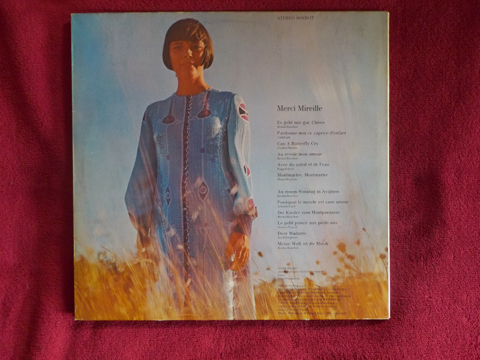 Mireille Mathieu – Merci Mireille | Ariola LP mit Multi-FOC, Bild 4