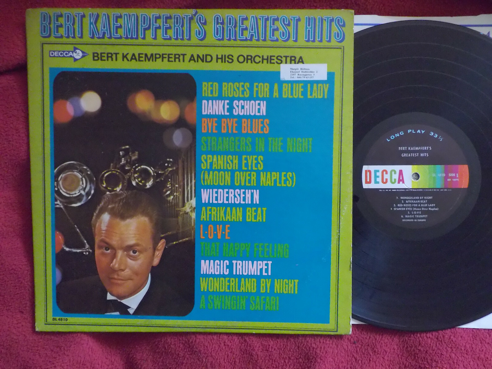 Bert Kaempfert and his Orchestra – Bert Kaempfert´s greatest Hits (US Decca LP)