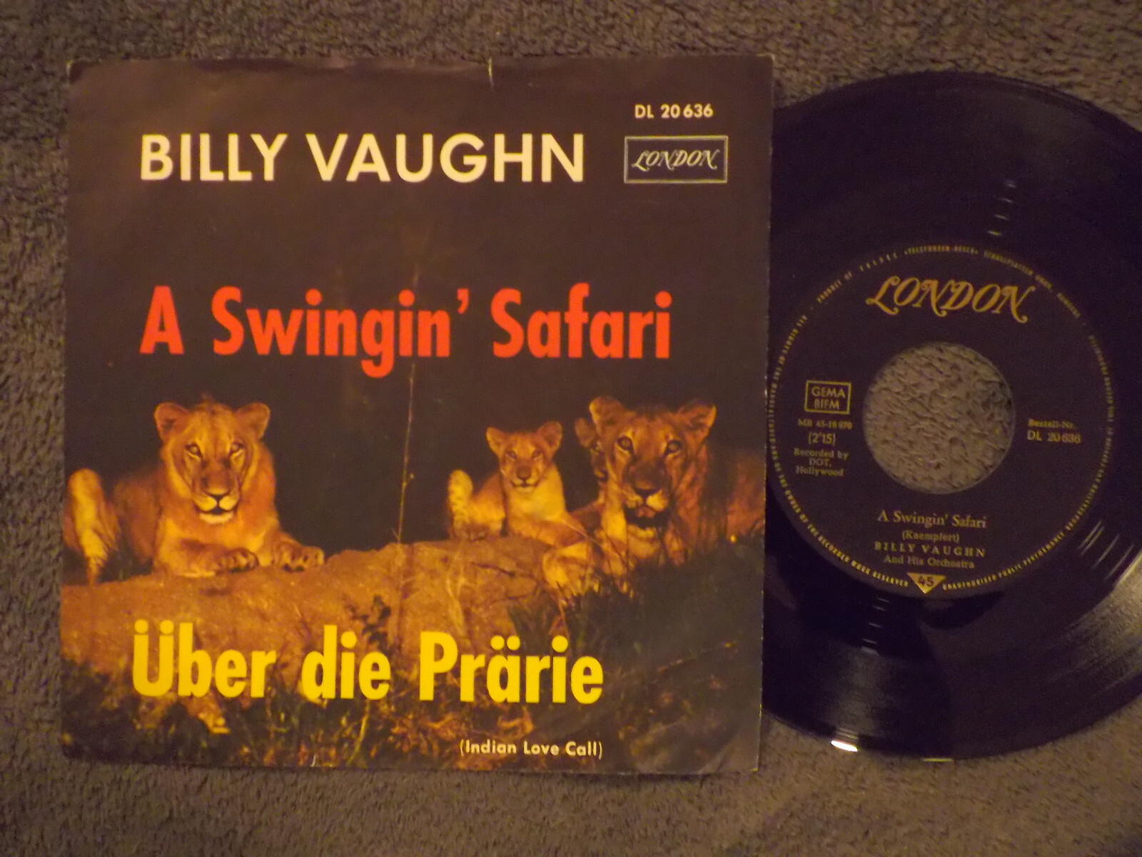 Billy Vaughn – A swingin´ Safari / Über die Prärie (Single)