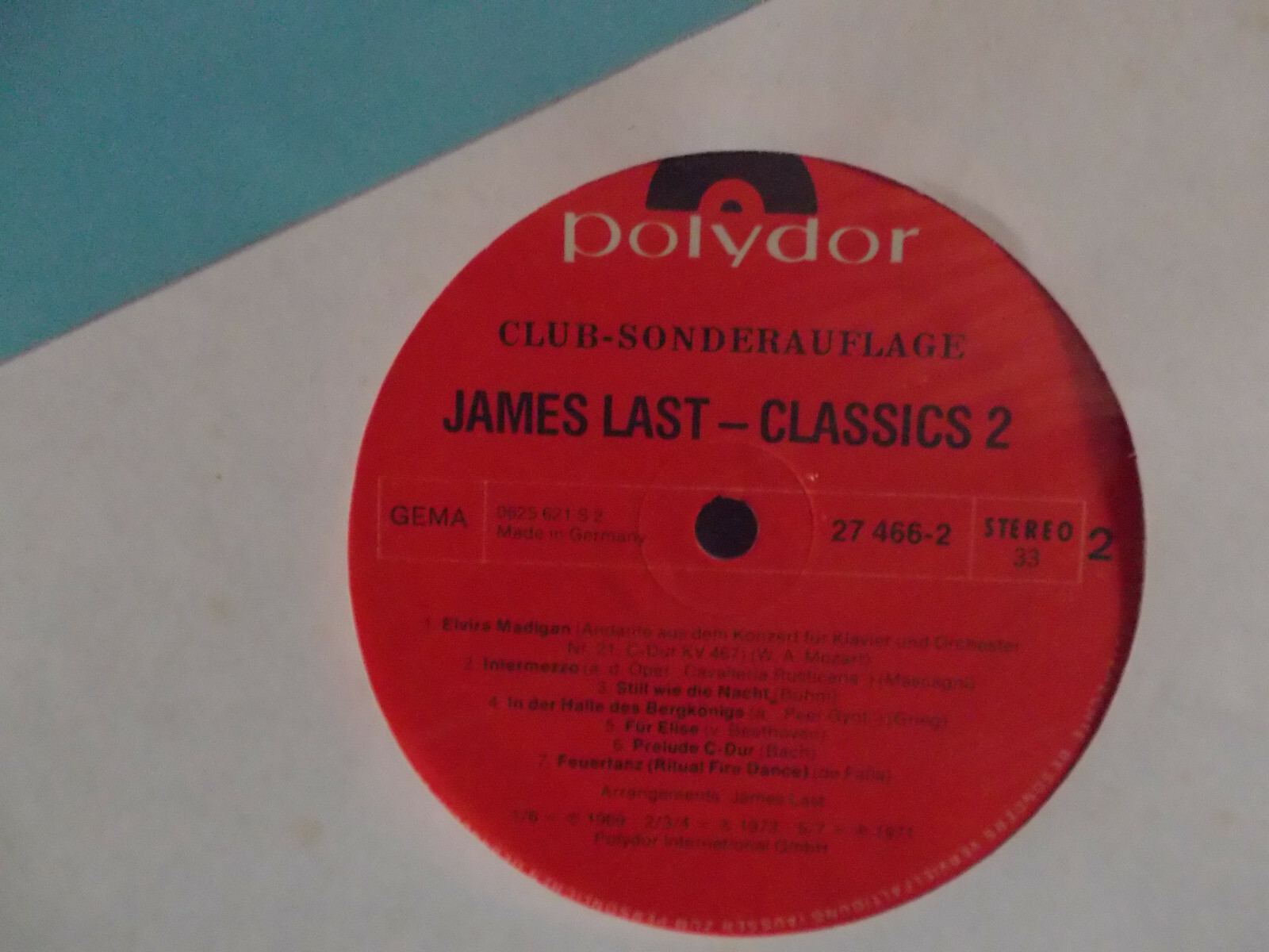 James Last Orchestra – Classics 2 (Polydor, LP, Deutschland, 1981), Bild 2